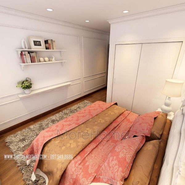 Thiết kế nội thất phòng ngủ Master căn hộ Park Hill Premium